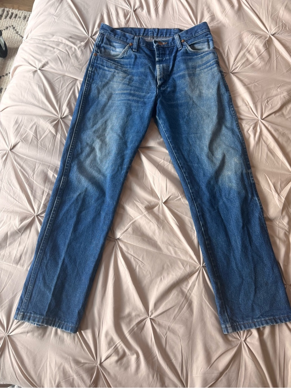 🔥Wrangler Cowboy Cut Men’s Jeans 32x30 Blue Denim Western Original Fit